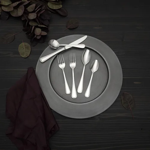 Miniatura 4 de Oneida Foodservice New Rim - Cucharitas de acero inoxidable 18/10, 12