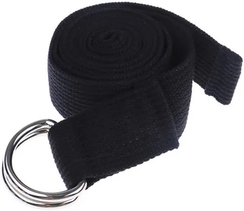 Miniatura 5 de Mune - Juego de 2 bloques de yoga negros de alta densidad de espuma EVA antideslizante con correa de resistencia de yoga para estirar, profundizar
