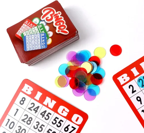 Miniatura 4 de GSE Games & Sports Expert Tarjetas de bingo reutilizables con revestimiento de plástico, 3.5 x 2.5 pulgadas, tamaño de póquer, baraja de tarjetas