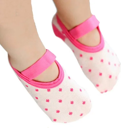 Miniatura 9 de Monochef Calcetines para bebé niña de regalo: 6 pares de calcetines Mary Jane con agarre antideslizante para 12-30 meses