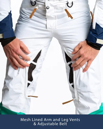 Miniatura 5 de Shinesty Traje de esquí de una pieza ligeramente ajustado para invierno, impermeable, cálido, aislante, para hombre