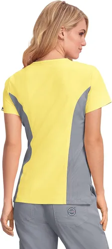Miniatura 2 de KOI Lite - Camiseta deportiva con 4 bolsillos y cuello con cremallera para mujer