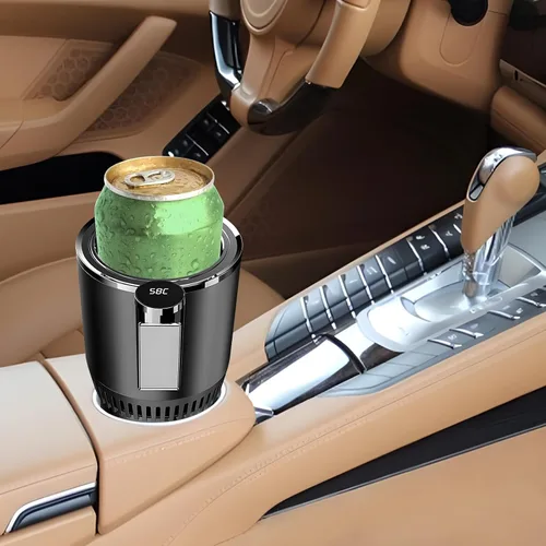 Miniatura 7 de Calentador inteligente para automóvil y tazas frías Portavasos para automóvil Tazas de calentamiento térmico rápido Tazas de enfriamiento rápido
