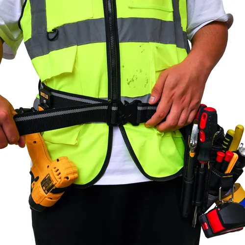 Miniatura 6 de MELOTOUGH - Cinturón de trabajo con hebilla de liberación rápida de alta resistencia, Gris