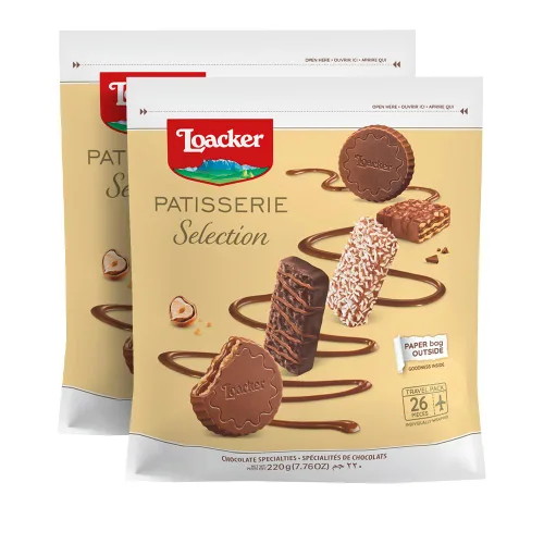 Loacker Mix Patisserie Especialidades de chocolate – Envueltas individualmente surtidas especialidades de chocolate de oblea premium, sabores mixtos