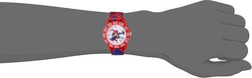 Miniatura 5 de Marvel Spider-Man - Reloj analógico de cuarzo con correa de nailon para niños Rojo Reloj analógico Spider-Man