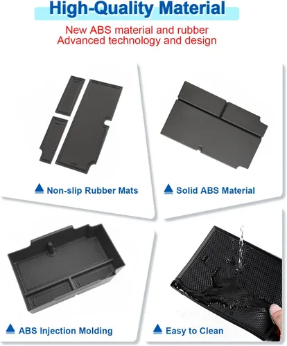 Miniatura 5 de 2024 2025 2026 Organizador de Consola Central para Subaru Crosstrek (Base/Premium/Sport/Limited/Wilderness), Bandeja de Consola para Subaru Negro