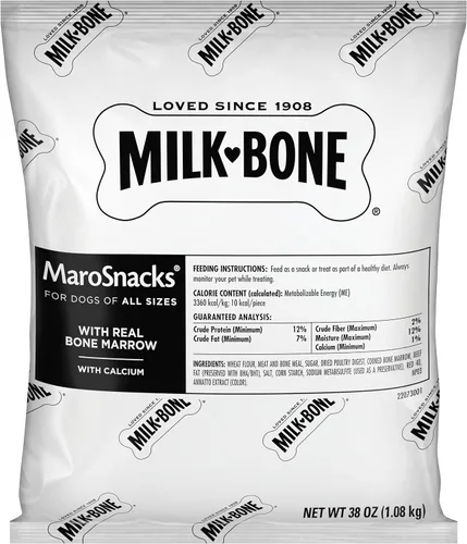 Miniatura 15 de Milk-Bone MaroSnacks Golosinas para perros pequeños con sabor a tocino con médula ósea, 40 onzas (paquete de 2) (el diseño del empaque puede variar)