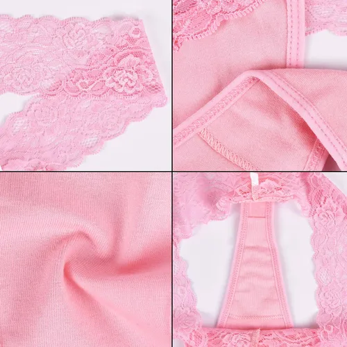 Miniatura 7 de Sunm Boutique Lace Thongs for Women Thong Underwear Women Lace Panties Women Underwear Cotton Thongs for Women Pack