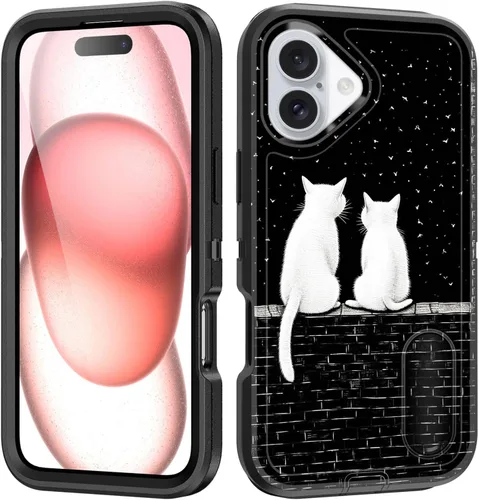Miniatura 179 de Funda para iPhone Air con soporte integrado, a prueba de golpes, polvo y caídas, 3 capas, grado militar, funda protectora para iPhone Air de 6.5