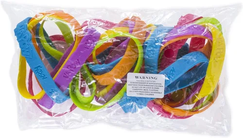Miniatura 2 de Super Z Outlet - 24 pulseras de goma coloridas con frases y refranes de cómics de superhéroes para cumpleaños de niños, recuerdos de fiesta, bolsas