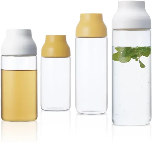 Miniatura 10 de Kinto 22971 - Jarra de agua con cápsula, jarra y botella de agua fría, 33.8 onzas líquidas (1 litro), color blanco
