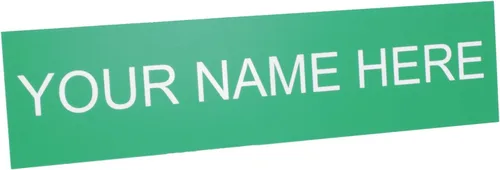 Miniatura 9 de ExcelMark Placa de nombre personalizada para puerta, oficina, pared, personalizada con tu texto, 2 x 8 pulgadas (1 línea, negro)