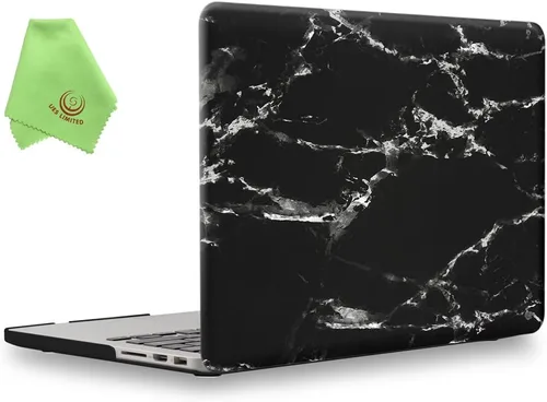 Miniatura 25 de UESWILL Funda de Carcasa Rígida Mate Compatible con MacBook Pro (Retina, 13 pulgadas, principios de 2015/2014/2013/finales de 2012), Modelo Negro