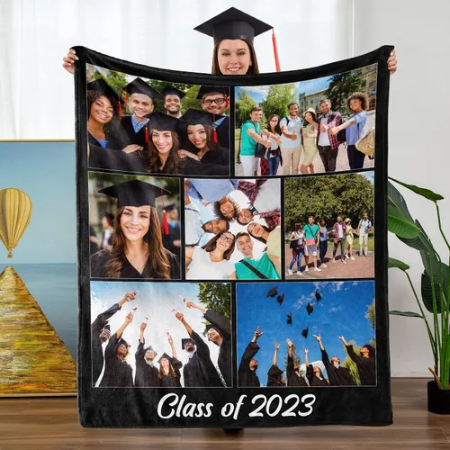 Miniatura 18 de Mantas personalizadas con fotos, manta personalizada con nombre de imagen para esposa, marido, novio, novia, aniversario, Navidad, cumpleaños, 1 Foto