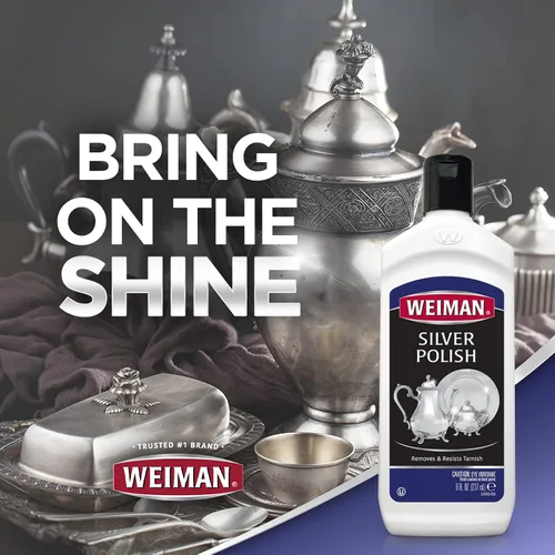 Miniatura 7 de Weiman Silver Cream Cleaner 3 en 1, Tecnología Anti-Deslustre, Limpia, Pule, Abrillanta y Restaura de Forma Segura, Elimina y Previene el Deslustre