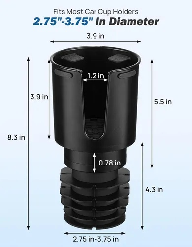 Miniatura 7 de JOYTUTUS Expansor de portavasos de automóvil compatible con Toyota RAV4 2025 2024 2023 2022 2021 2020 2019, compatible con Yeti Ramblers de 12-36