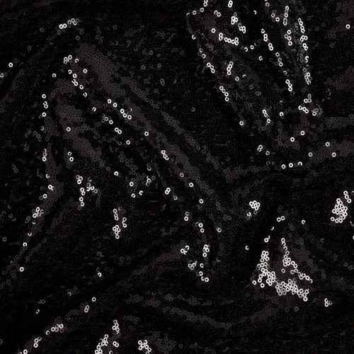Miniatura 3 de Glitz Sequin & Stretch Mesh Black, Fabric by the Yard