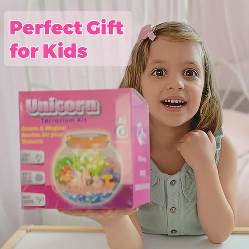 Miniatura 5 de Regalos de unicornio para niñas - Kit de terrario de unicornio iluminado para niños - Juguetes de arte y manualidades de unicornio DIY - Regalos