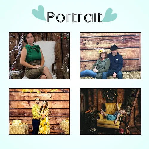 Miniatura 6 de Telones de fondo de madera para fotografía, telón de fondo de madera marrón rústico, pancarta LFEEY 7x5 pies, vinilo sin costuras, fondo de tableros
