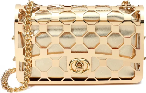 Miniatura 7 de CARIEDO Bolso Elegante de Noche para Mujer, Elegante Bolso de Mano de Terciopelo Exquisito, Bolso de Metal Hueco, para Promesa, Boda, Fiesta