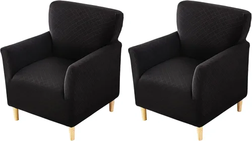Miniatura 44 de FUANGUI Funda para Sillón de Banquete con Brazos Fundas para Sillas Elásticas Funda para Sillón Club Funda Suave para Sillón Sofá Cubiertas 03