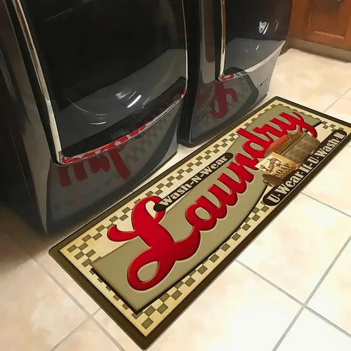 Miniatura 7 de Alfombra de cocina de 20 x 48 pulgadas, antigüedad, antideslizante, alfombra de goma natural duradera para cocina