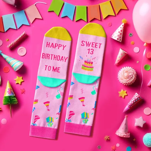 Miniatura 7 de Zmart Gifts for Teenage Teen Girls, Funny Crazy Silly Novelty Socks for Teens