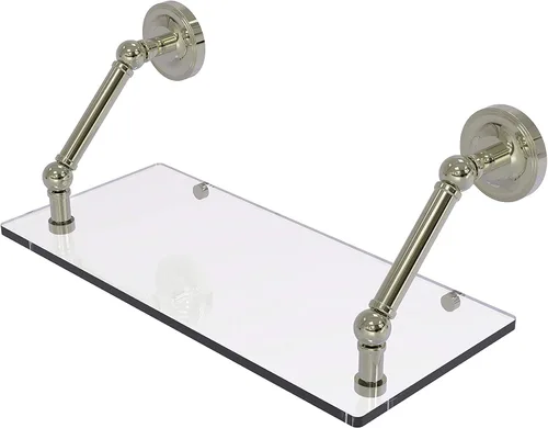 Miniatura 7 de Allied Brass PR-1/22-ORB Pr - Estante de vidrio con bordes biselados de 1 pulgada, 22 pulgadas, bronce aceitado