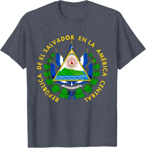 Miniatura 82 de Camiseta con diseño de emblema de la bandera de El Salvador