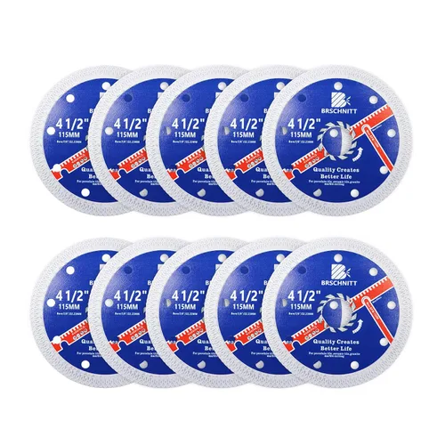 Miniatura 33 de Hoja de sierra de porcelana de diamante superfina con dientes en X, 2 piezas de 3 pulgadas (2.953 in) x eje de 3/8 pulgadas (0.394 in), disco
