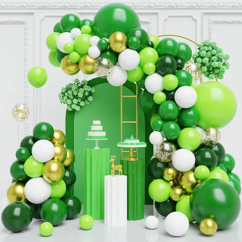 Miniatura 30 de Kit de arco de globos negros y plateados, 130 guirnaldas de globos negros metálicos, globos de látex plateados metálicos de diferentes tamaños
