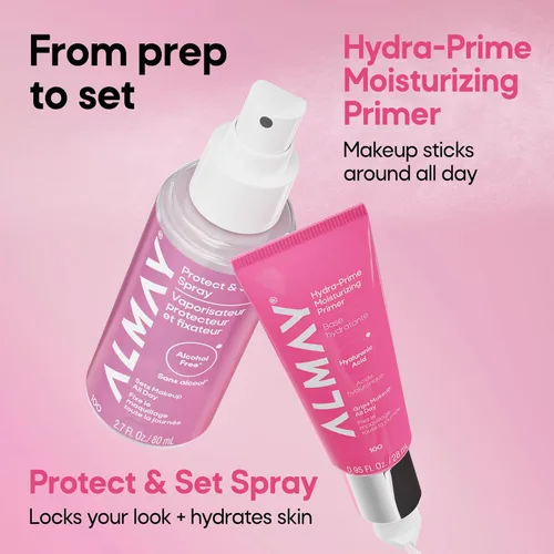 Miniatura 8 de Almay Hydra-Prime - Primer hidratante con ácido hialurónico, hidratante y suaviza la piel, maquillaje de larga duración, vegano, libre de crueldad