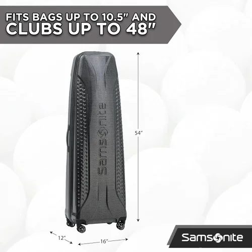 Miniatura 4 de Samsonite Tour Pro Golf Travel Bags for Airlines, Hard Shell Golf Travel Case with Durable ABS, 360° Multi-Directional Shark Wheels, Lightweight