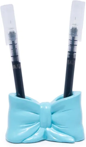 Miniatura 2 de Hodao Bowtie - Soporte para cepillos de dientes y bolígrafos para niños, bonito soporte de almacenamiento multifuncional de resina, organizador