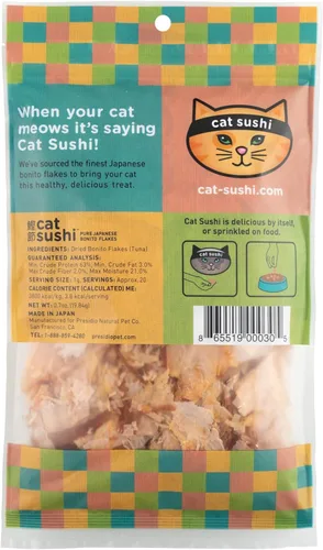Miniatura 9 de Cat Sushi Hojuelas de Bonito, Corte Clásico, 0.7oz