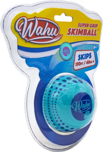 Miniatura 5 de Wahu Super Grip - Juguete de piscina 100% impermeable, pelota de salto de agua para piscina y playa, salta más de 150 pies en el agua, azul