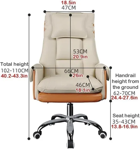 Miniatura 3 de High Back Computer Gaming Chair with Footrest Lumbar Backrest Design Executive Swivel Office Desk Chairs for Conference Room Living Bedroom