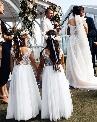 Miniatura 5 de 2Bunnies - Vestidos acampanados de fiesta, tipo tutú, de tul, con encaje de rosa en la espalda