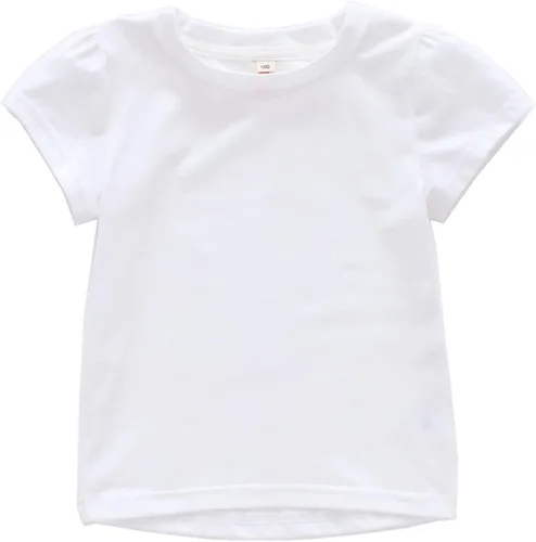 lollipopbear Camiseta básica de manga corta para niñas, color negro y gris, informal, para uso diario