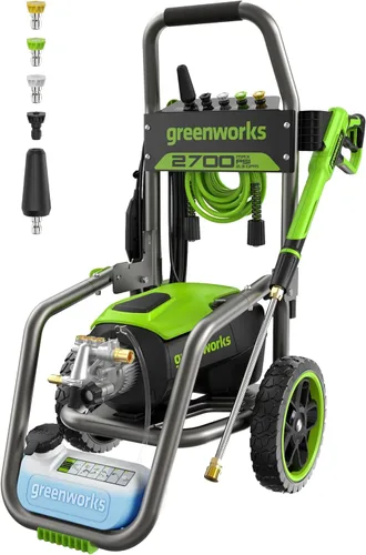 Miniatura 11 de Greenworks Pro - Lavadora de presión sin escobillas 3000 PSI (Certificada por CSA) 2.0 GPM Máx. / 1.1 GPM Lavadora de presión eléctrica