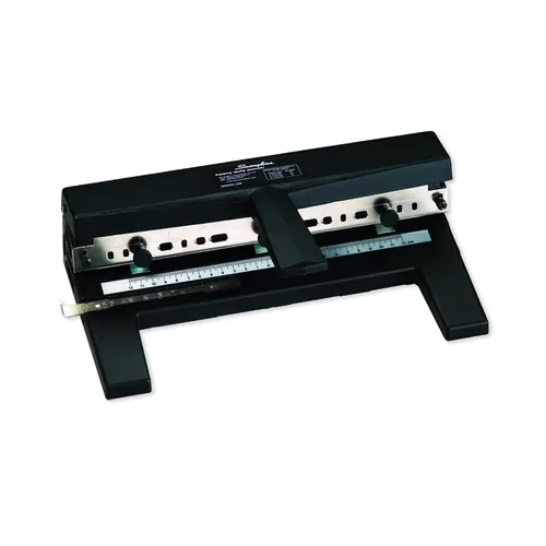 Miniatura 2 de Swingline Perforadora de 3 agujeros resistente, capacidad de 40 hojas, perforadora de tres agujeros, 3 anillos, perforadora de papel ajustable de 2