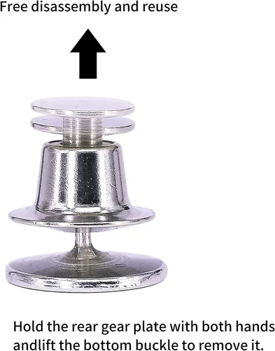 Miniatura 4 de Juego de 6 tensores de cintura para pantalones, juego de hebilla de cintura ajustable, botones de mezclilla, clip de ajuste sin costura a