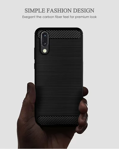 Miniatura 5 de Asuwish Funda de teléfono para Huawei P20 con protector de pantalla de vidrio templado y accesorios para celda, delgada y suave, goma de silicona