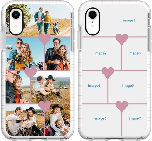 Miniatura 15 de Funda de teléfono personalizada para iPhone XR, diseño personalizado de fotos de collage de múltiples imágenes, resistente a los golpes, resistente