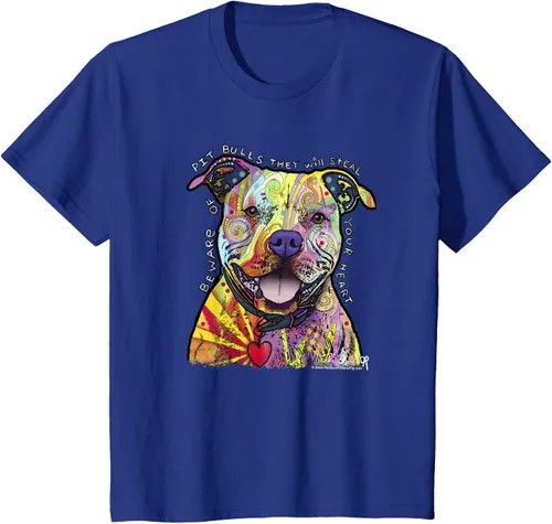 Miniatura 49 de Beware Of Pit Bulls, Dean Russo Pitbull Original - Camiseta para amantes de los perros, Negro