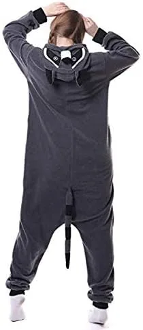 Miniatura 3 de Pijama unisex para adultos, para disfraz de mapache, disfraz de Halloween