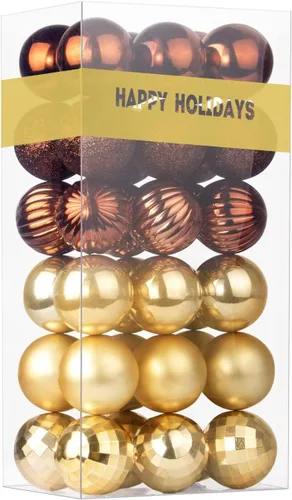 Miniatura 107 de Bolas de Navidad Grandes de 3.2" en Azul Bebé - Adornos para Árbol de Navidad, Bolas Colgantes Inastillables para Cumpleaños, Halloween, Boda