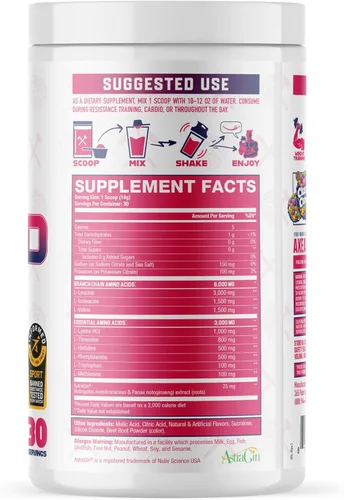 Miniatura 2 de Axe & Sledge The Grind Essential Aminoácidos Polvo EAA y BCAA Recuperación muscular y electrolitos para hidratación Sin estimulantes, vegano