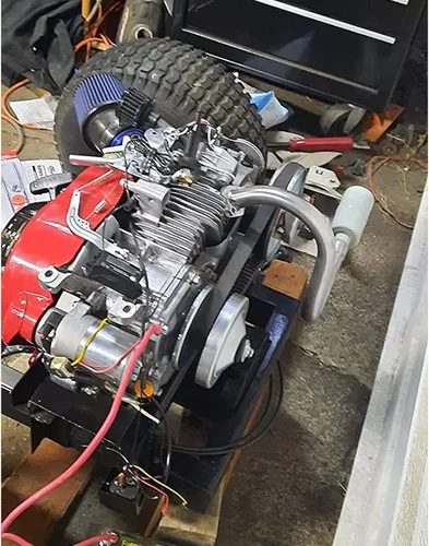 Miniatura 4 de Escape con silenciador para Hemi Predator 212cc 6.5hp Honda GX160 GX200 Powerhorse 208cc DuroMax 7 Hp Go Kart y Mini Moto
